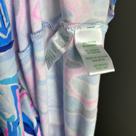 Lilly Pulitzer Reble Romper Skort Dress Reel Nauti Blue Pink Sailboat Mini Small - Picture 8 of 9